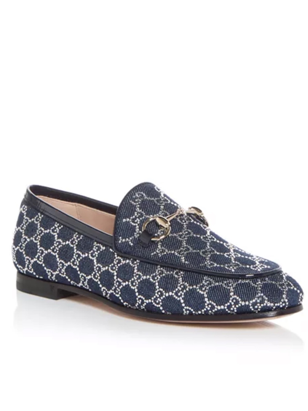 NIB GUCCI CRYSTAL AND DENIM JORDAAN LOAFERS💥
